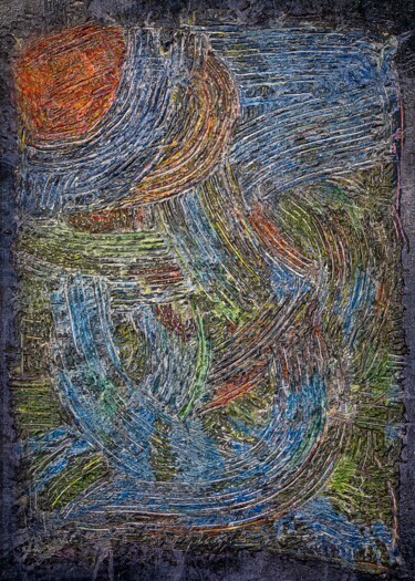 Peinture intitulée "LINESCAPE" par Erkan Cerit, Œuvre d'art originale, Acrylique Monté sur Panneau de bois