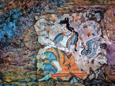 Fotografia intitolato "The Saffron Goddess…" da Erkan Cerit, Opera d'arte originale, Fotografia digitale