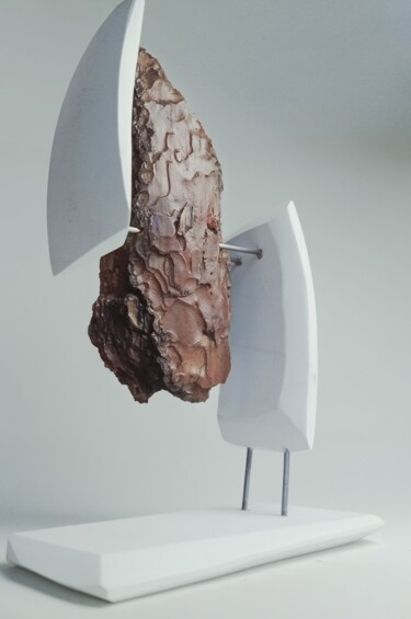 Skulptur mit dem Titel "Future nature" von Erkan Curaoğlu, Original-Kunstwerk, Holz