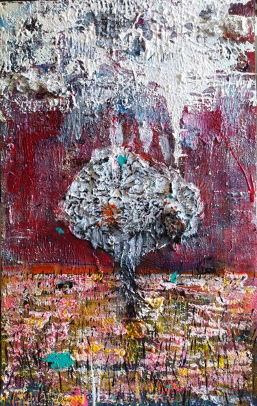 Картина под названием "Tree" - Erkin Alakbarli, Подлинное произведение искусства, Акрил