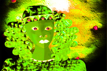 Arte digitale intitolato "l'era dei cactus  33" da Ermanno Ricci, Opera d'arte originale, Pittura digitale