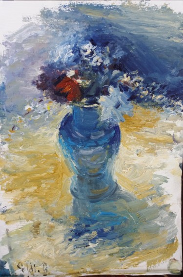 Malarstwo zatytułowany „colours and flowers” autorstwa Seldjan Behari, Oryginalna praca, Olej