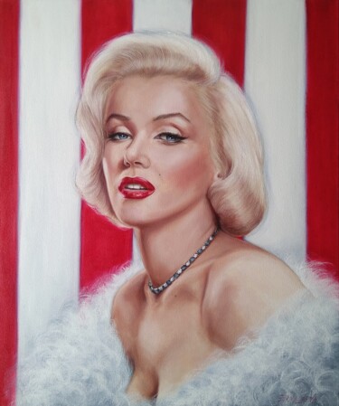 Peinture intitulée "Marilyn Monroe Oil…" par Olesya Ermolaeva, Œuvre d'art originale, Huile