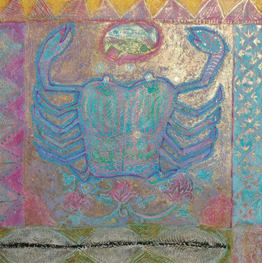 Malerei mit dem Titel "Cancer III" von Erna Berger Moise, Original-Kunstwerk, Pastell