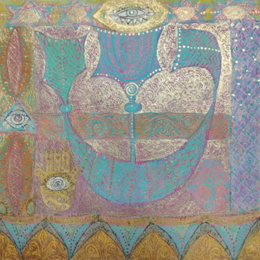 Peinture intitulée "Shin I" par Erna Berger Moise, Œuvre d'art originale, Pastel