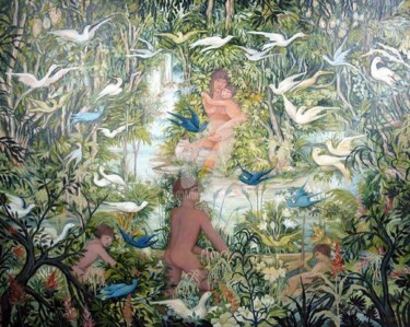 Pintura intitulada "Amazonia - 2" por Erna Antunes - ( Erna Y ), Obras de arte originais