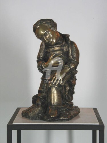 Escultura intitulada " Philosophize him" por Erna Antunes - ( Erna Y ), Obras de arte originais