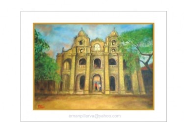 Painting titled "Santo Cristo Church" by Ernan Pillerva, Original Artwork