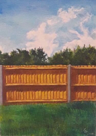 "Garden View" başlıklı Resim Ernest Johnson tarafından, Orijinal sanat, Petrol