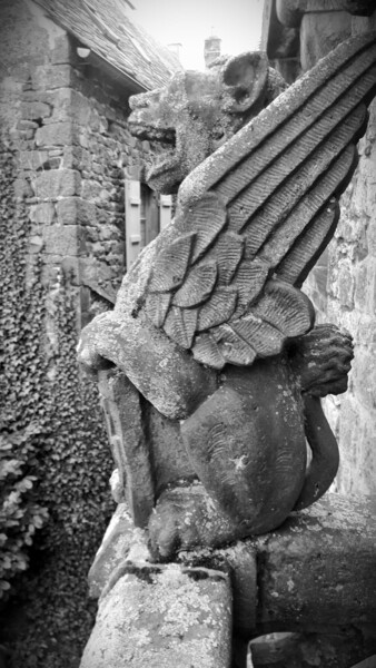 Photographie intitulée "Diable de pierre" par Ernest Tosetti, Œuvre d'art originale, Photographie numérique