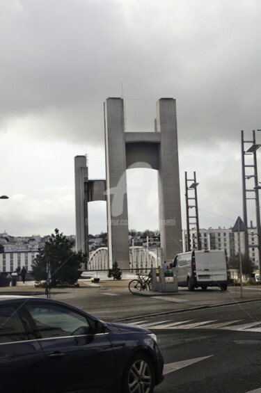 Photographie intitulée "brest pont de recou…" par Ernest Tosetti, Œuvre d'art originale, Photographie numérique