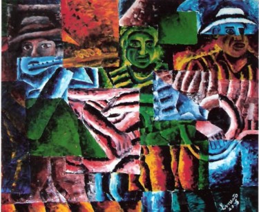 Pintura intitulada "chorinho" por Ernesto Alves, Obras de arte originais