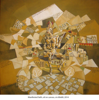 Pittura intitolato "Manifeste faith" da Ernesto Graditi, Opera d'arte originale, Olio