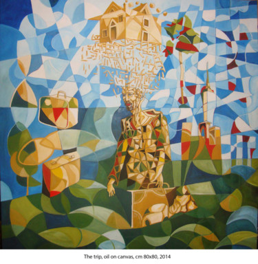 Pittura intitolato "The trip" da Ernesto Graditi, Opera d'arte originale, Olio