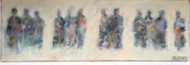 Pintura titulada "FIGURES II" por Ernesto Larrarte Parrondo, Obra de arte original, Oleo Montado en Bastidor de camilla de m…