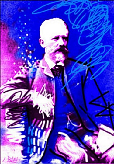 数字艺术 标题为“Tchaikovsky” 由Ernesto Rivera Novoa, 原创艺术品, 数字油画