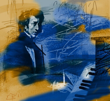 Digital Arts titled "Chopin Ballade No 1" by Ernesto Rivera Novoa, Original Artwork, Digital Painting
