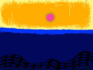 Grafika cyfrowa / sztuka generowana cyfrowo zatytułowany „Sunset” autorstwa Ernesto Rivera Novoa, Oryginalna praca, Malarstw…