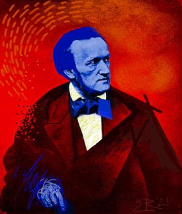 Digital Arts titled "Wagner" by Ernesto Rivera Novoa, Original Artwork, Digital Painting