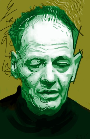 Digital Arts titled "Portrait of Frank A…" by Ernesto Rivera Novoa, Original Artwork, Digital Painting
