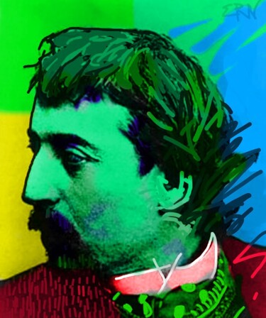 Digital Arts με τίτλο "Gauguin" από Ernesto Rivera Novoa, Αυθεντικά έργα τέχνης, Ψηφιακή ζωγραφική