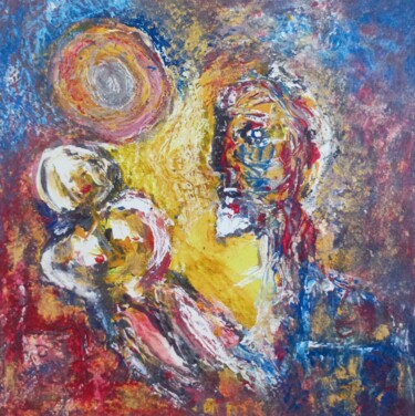 Pittura intitolato "Essere o non essere" da Ernesto Scivoli (ARTErnestoscivoli), Opera d'arte originale, Acrilico Montato su…