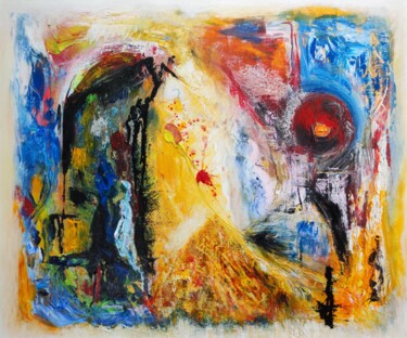 Schilderij getiteld "Esplosioni di emozi…" door Ernesto Scivoli (ARTErnestoscivoli), Origineel Kunstwerk, Acryl Gemonteerd o…