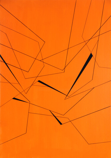 Картина под названием "Restrained #1" - Ernst Kruijff, Подлинное произведение искусства, Акрил