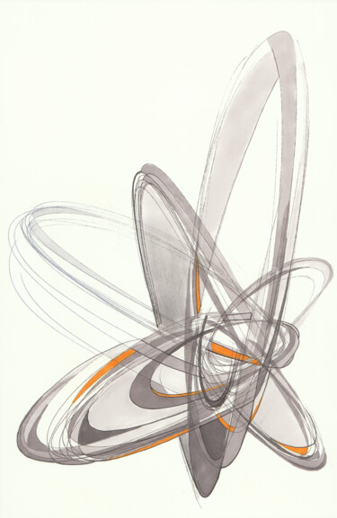 Dessin intitulée "Continuity of space…" par Ernst Kruijff, Œuvre d'art originale, Marqueur