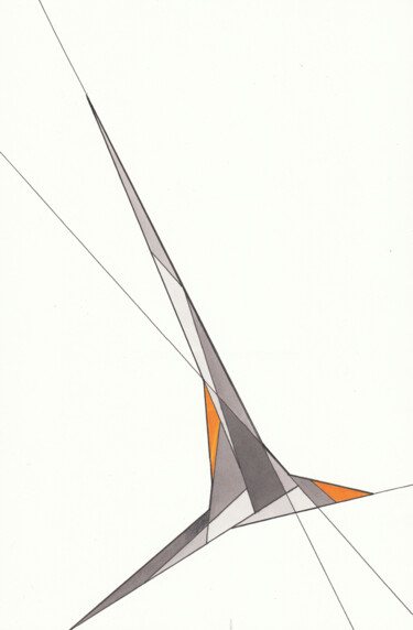 Dessin intitulée "Eagle" par Ernst Kruijff, Œuvre d'art originale, Marqueur