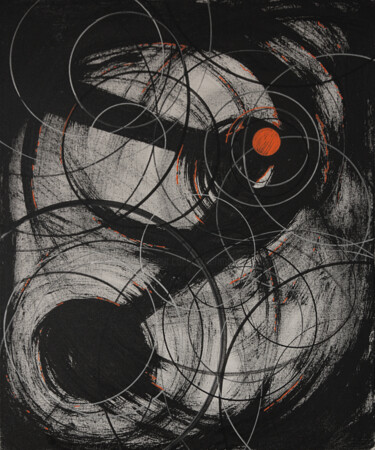 Malerei mit dem Titel "LA noir" von Ernst Kruijff, Original-Kunstwerk, Tinte