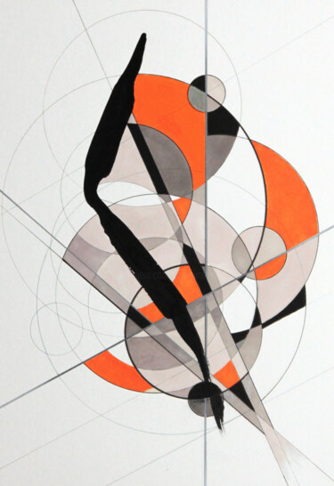 Dessin intitulée "Frequencies_214" par Ernst Kruijff, Œuvre d'art originale, Encre