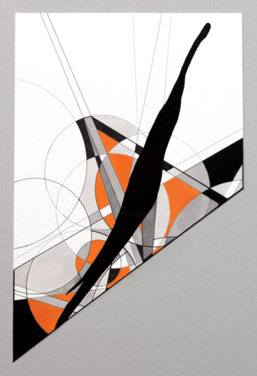 Рисунок под названием "equilibrium_211" - Ernst Kruijff, Подлинное произведение искусства, Чернила