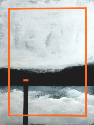 Painting titled "Lake Crescent" by Ernst Kruijff, Original Artwork, Acrylic