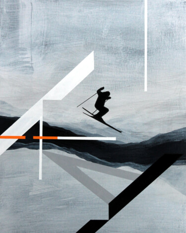 Malerei mit dem Titel "Jump!" von Ernst Kruijff, Original-Kunstwerk, Acryl