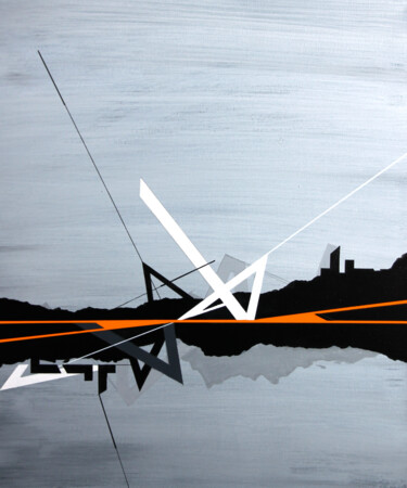 Картина под названием "Rotterdam_211" - Ernst Kruijff, Подлинное произведение искусства, Акрил