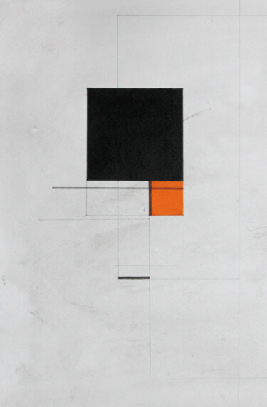 Disegno intitolato "Square_231" da Ernst Kruijff, Opera d'arte originale, Inchiostro