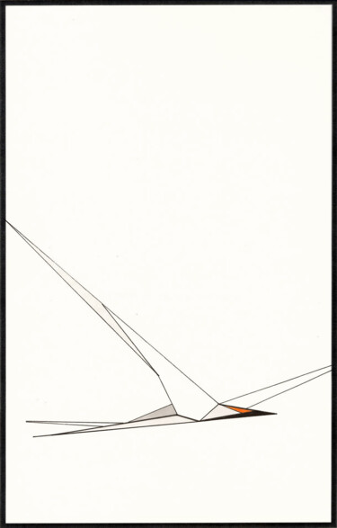 Disegno intitolato "Bird_231" da Ernst Kruijff, Opera d'arte originale, Pennarello