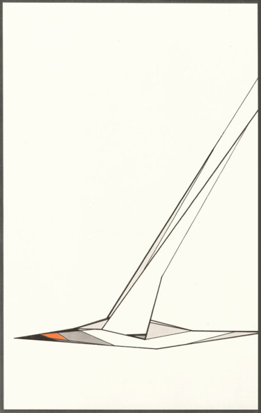Drawing titled "Bird_233" by Ernst Kruijff, Original Artwork, Marker