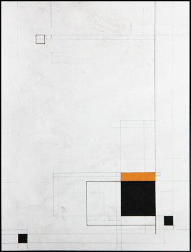 Disegno intitolato "Square_241" da Ernst Kruijff, Opera d'arte originale, Inchiostro