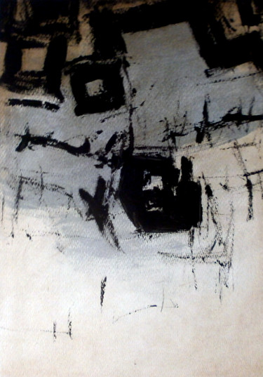 Painting titled "Cube - PA 909" by Ernst Kraft, Original Artwork