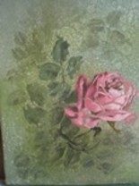 Painting titled "Gül,  rose" by Erol Yıldırım, Original Artwork, Oil