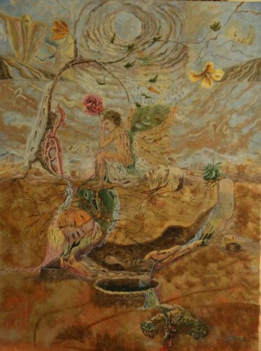 Painting titled "Ka_stebekler_2008_6…" by Erol Yıldırım, Original Artwork