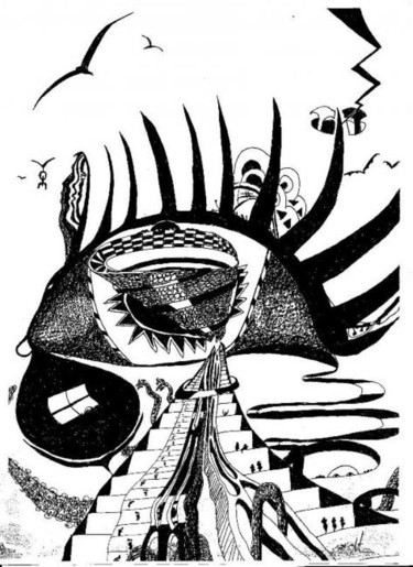 Drawing titled "Göz yaşımda saklısı…" by Erol Yıldırım, Original Artwork, Other