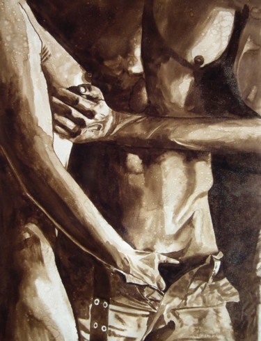 Painting titled "man&woman" by Erol Yıldırım, Original Artwork, Other