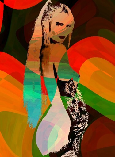Digital Arts titled "Icona sexy 7" by Eros, Original Artwork, 2D Digital Work
