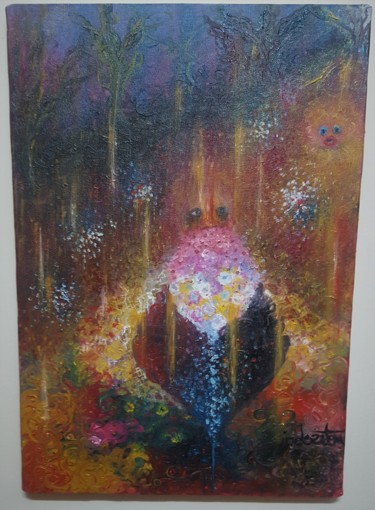 Картина под названием "stars in you" - Ipek Ertem, Подлинное произведение искусства, Акрил