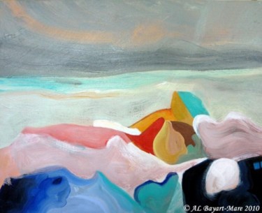 Painting titled "Terre Air Mer" by Ervalena, Original Artwork, Oil