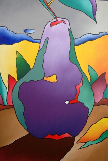 Pintura titulada "The Pear" por Erwin Esquivel C, Obra de arte original