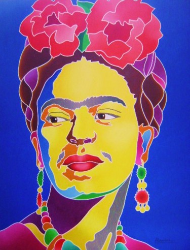 Painting titled "frida-kahlo" by Erwin Esquivel C, Original Artwork, Acrylic